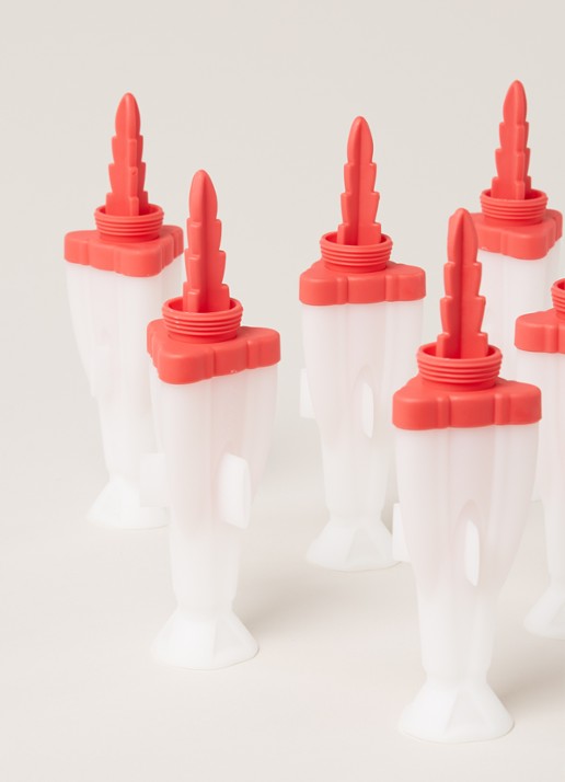 Cuisipro Snap-Fit Pop ijsvorm set van 6 - detail 3 steenrood