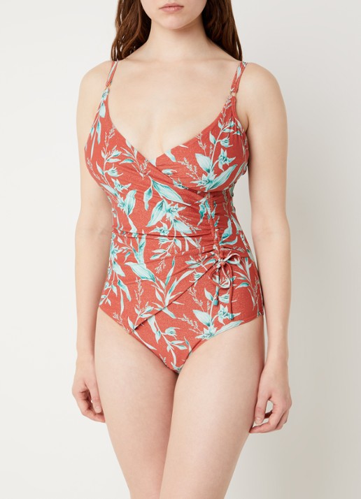 Cyell Badpak met uitneembare vulling en lurex - detail 2 roestbruin