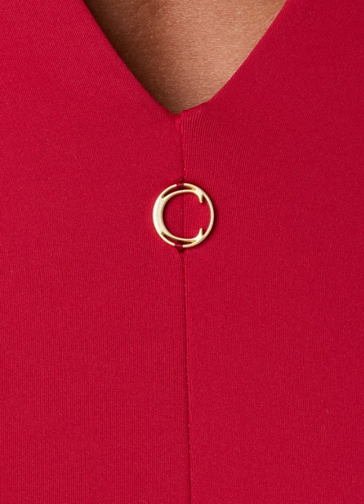 Cyell Femme Rouge badpak met beugel - detail 3 rood