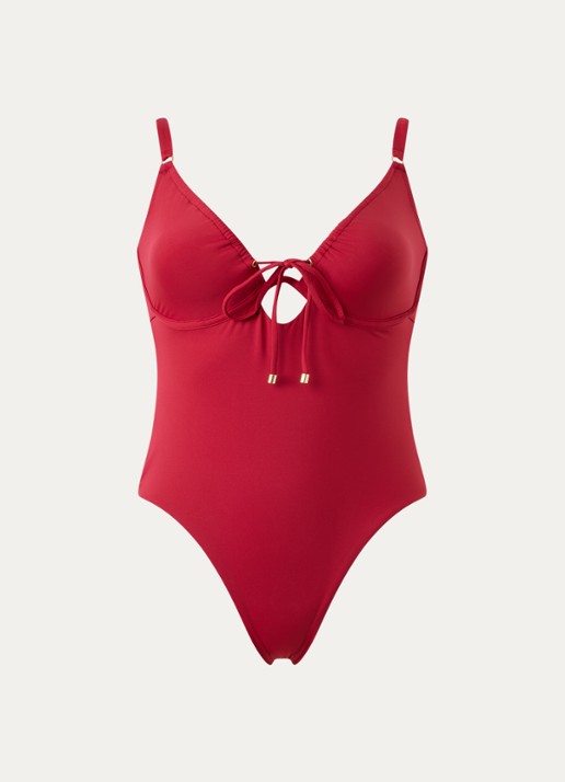 Cyell Femme Rouge badpak met beugel - voorkant 4 rood