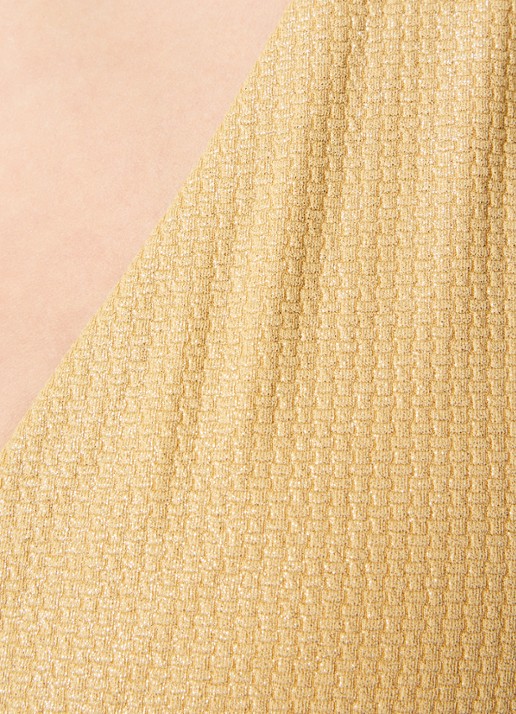 Cyell Golden Hour voorgevormd badpak met lurex - detail 4 mosterd