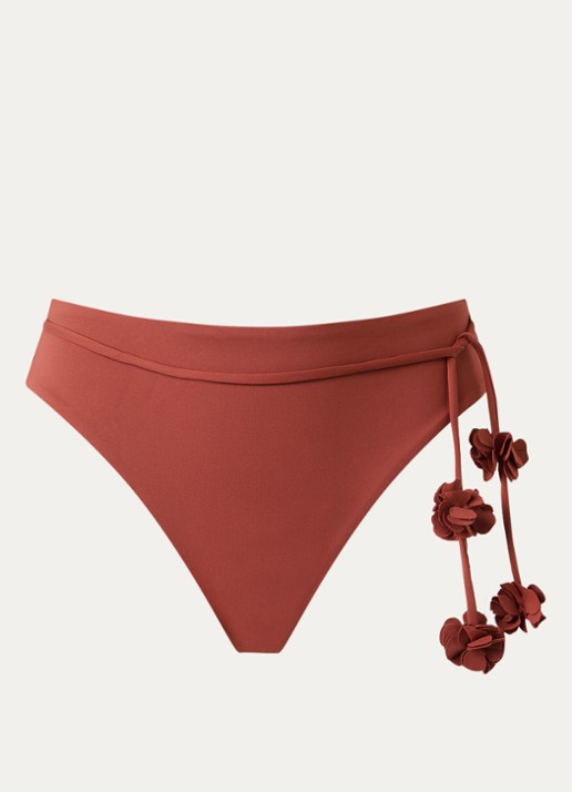Cyell Henna Vibes bikinislip - voorkant kastanjebruin