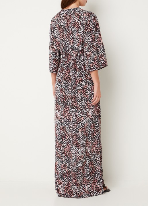 Cyell Kimono met panterprint - achterkant 3 zwart