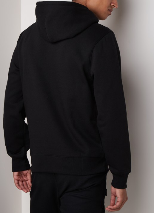 Daily Paper Alias hoodie met logoborduring - achterkant 2 zwart