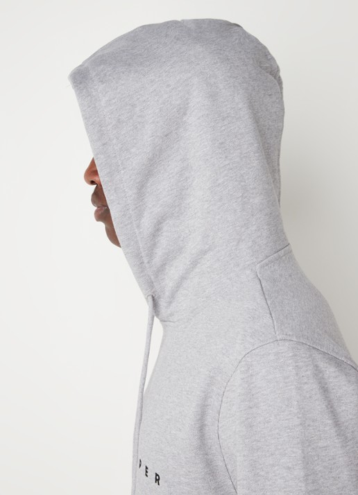 Daily Paper Alias hoodie met logoborduring - detail 5 grijs