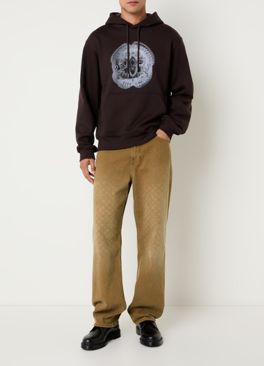 Daily Paper Amba straight leg jeans met logoprint