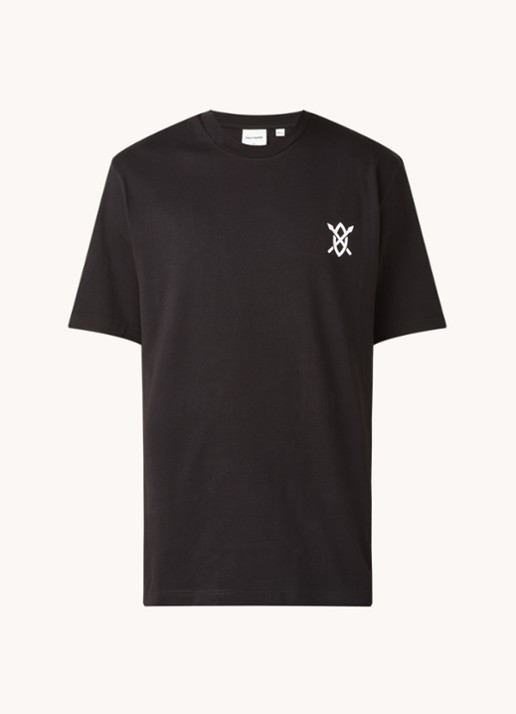 Daily Paper Amsterdam Flagship Store T-shirt met backprint - voorkant 3 zwart