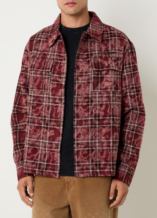 Daily Paper Check overshirt met ruitdessin