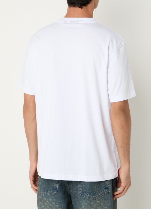Daily Paper Dias Alias T-shirt met logoborduring - achterkant wit