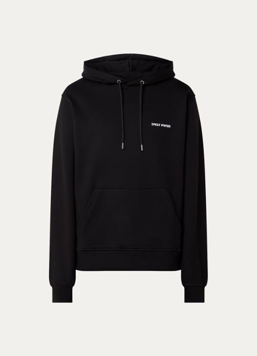 Daily Paper Dias hoodie met logo - voorkant 2 zwart