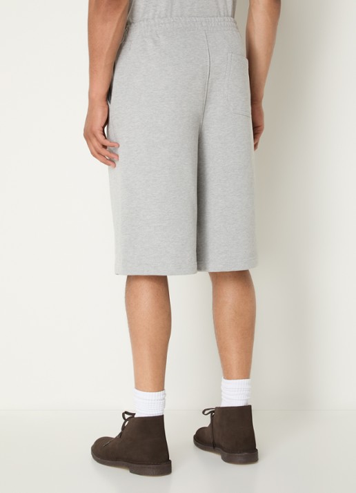 Daily Paper Dias loose fit korte broek met logo - achterkant grijsmele