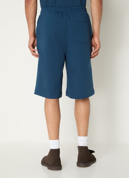 Daily Paper Dias loose fit korte broek met logo - achterkant 4 petrol