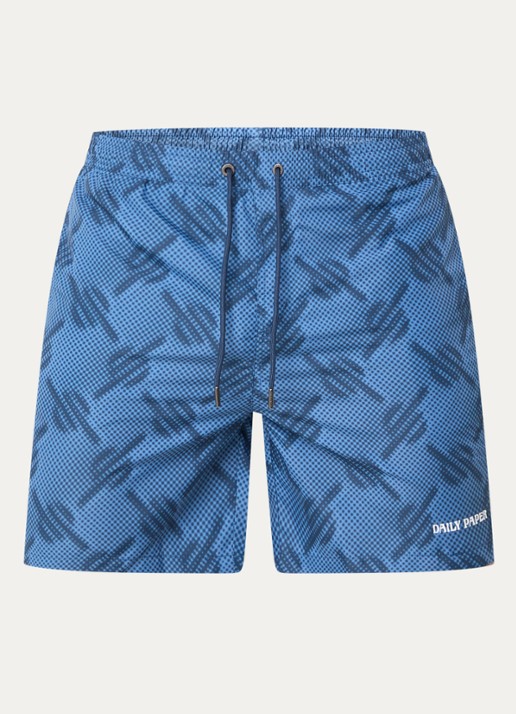 Daily Paper Dotted zwemshorts met stippenprint - voorkant 3 blauw