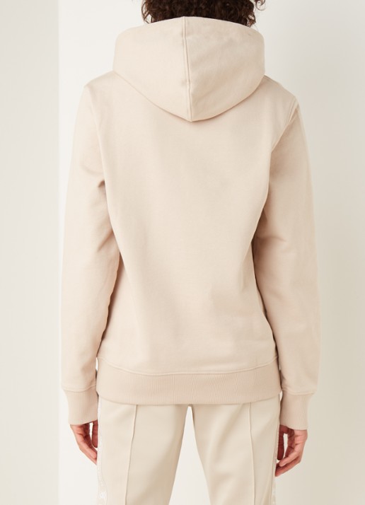 Daily Paper Elias hoodie met logoborduring - achterkant beige