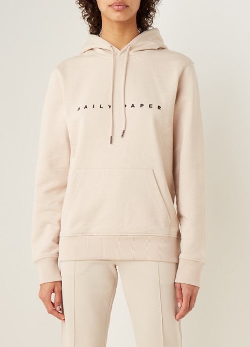 Daily Paper Elias hoodie met logoborduring - detail 2 beige