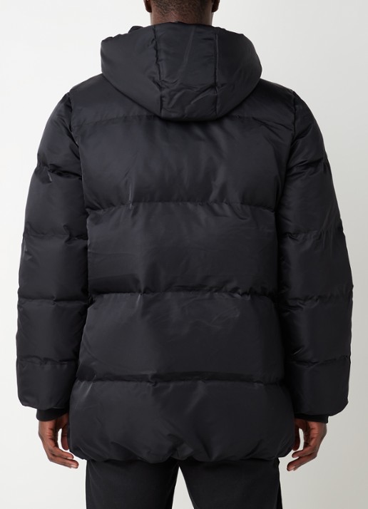 Daily Paper Epuffa puffer jack met afneembare capuchon - achterkant 4 zwart