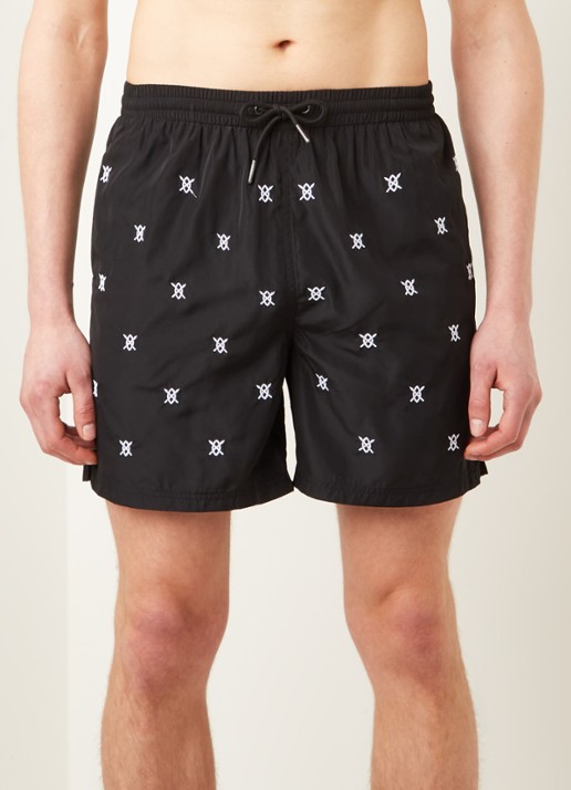 Daily Paper Eswim zwemshorts met logoprint en steekzakken - detail 4 zwart