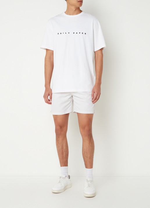 Daily Paper Eswim zwemshorts met steekzakken en logo - voorkant 2 wit