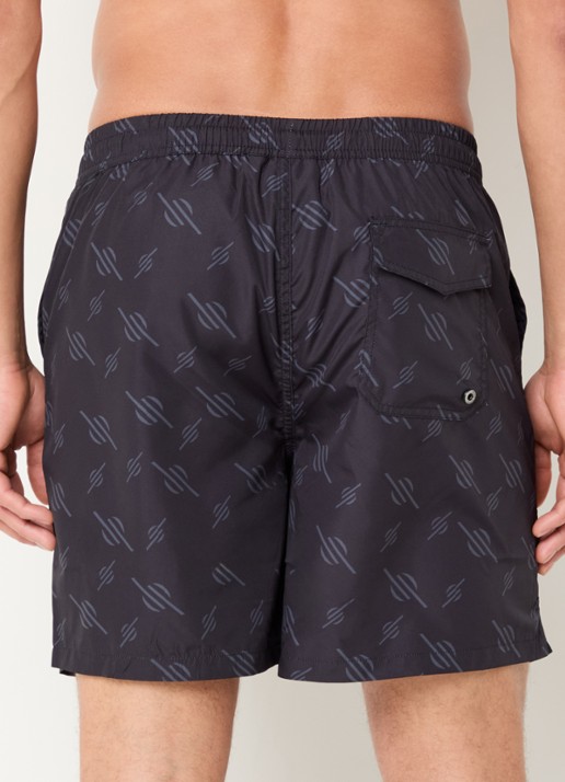Daily Paper Irregular zwemshort met grafische print - achterkant 4 zwart