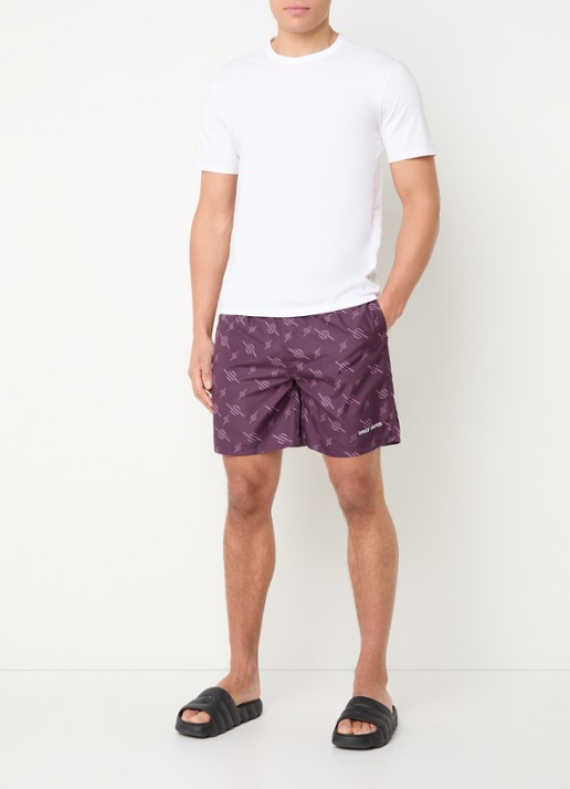 Daily Paper Irregular zwemshort met grafische print - voorkant 3 paars