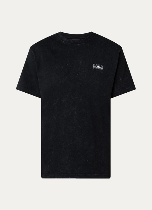 Daily Paper Metallic shield T-shirt met logo