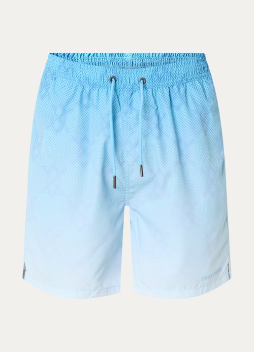 Daily Paper Ombre Dotted Shield zwemshorts met steekzakken - voorkant 2 blauw