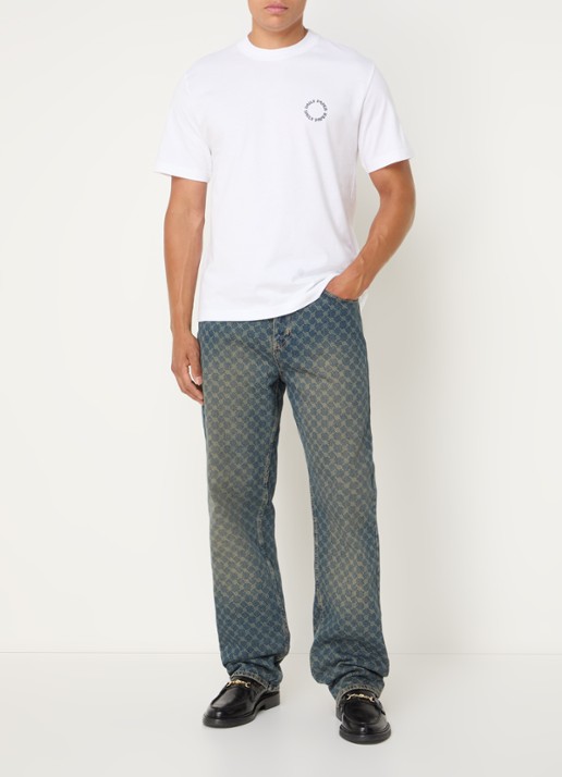 Daily Paper Orbit T-shirt met logo - voorkant 4 wit