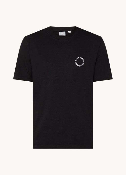 Daily Paper Orbit T-shirt met logo - voorkant 3 zwart