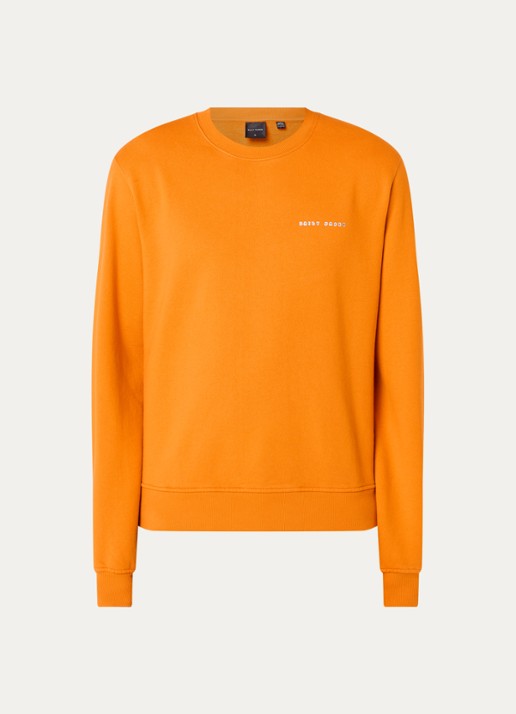 Daily Paper Origami sweater met logo- en backprint - voorkant 3 orange
