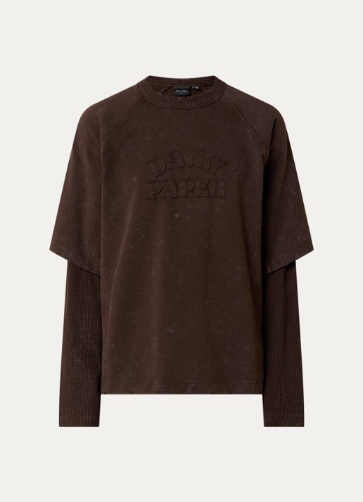 Daily Paper Raglan long sleeve met logo