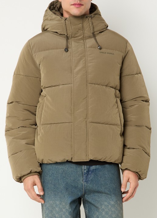 Daily Paper Ripstop puffer jack met logo