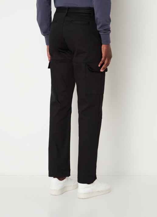 Daily Paper Straight fit cargobroek met logo - achterkant 5 zwart