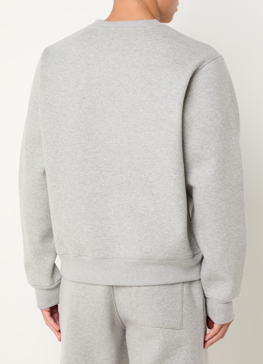 Daily Paper Sweater met logoborduring - achterkant 4 lichtgrijs