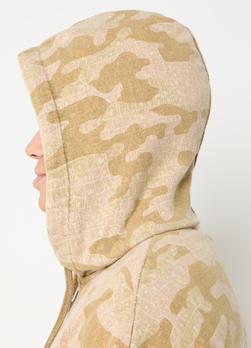 Daily Paper Sweatvest met steekzakken - detail 5 mosterd