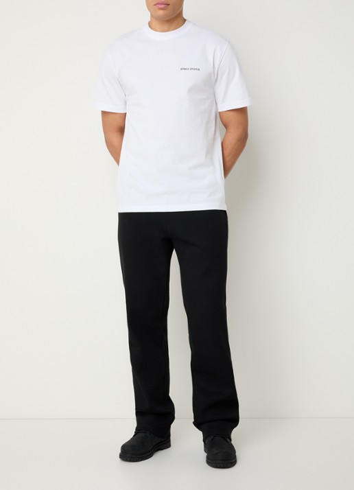 Daily Paper T-shirt met logo- en backprint - voorkant 2 wit