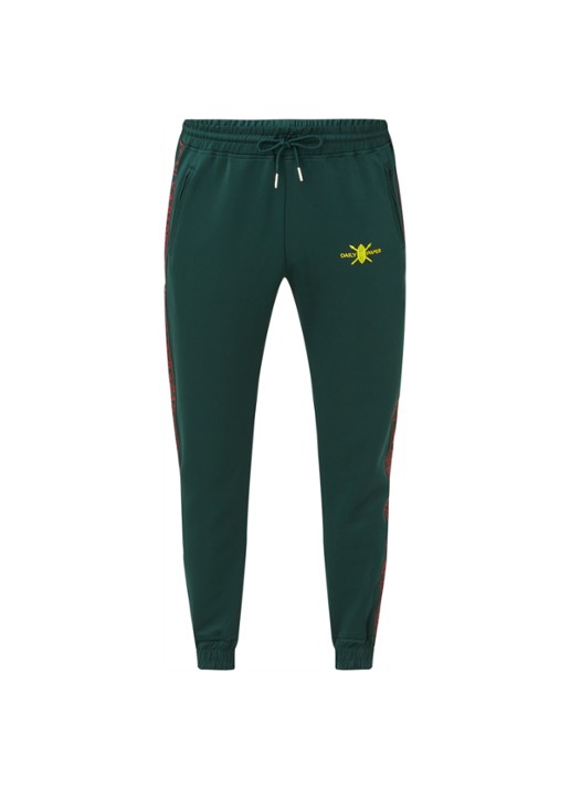 Daily Paper Tapered fit joggingbroek met logoband - voorkant groen