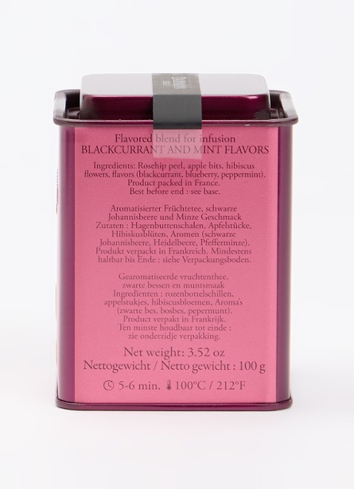 DAMMANN Frères Cassis Menthe losse thee 100 gram - voorkant 2 undefined