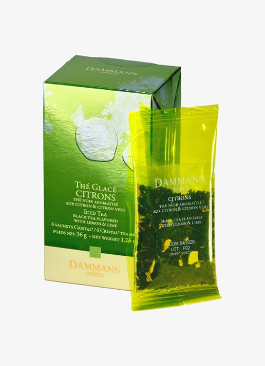 DAMMANN Frères Ice Tea Citrons theezakjes 6 x 30 gram - voorkant 2 undefined