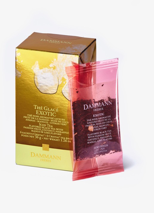 DAMMANN Frères Ice Tea Noir Exotic theezakjes 6 x 30 gram - voorkant 5 undefined