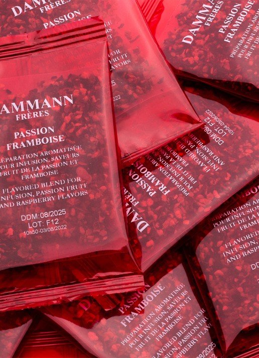 DAMMANN Frères Ice Tea Passievrucht Framboos theezakjes 6 x 30 gram - voorkant 3 undefined
