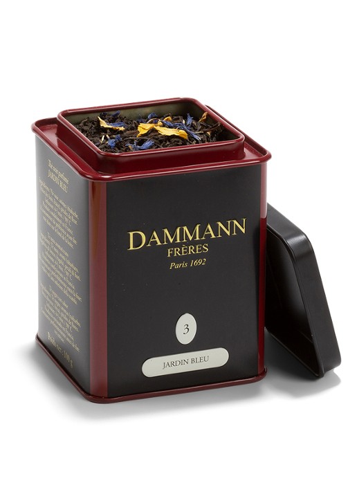 DAMMANN Frères Jardin Blue losse thee 100 gram - voorkant 2 undefined