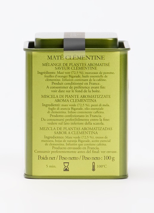 DAMMANN Frères Maté Clémentine losse thee 100 gram - voorkant 2 undefined