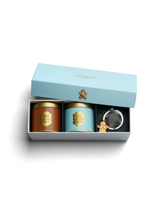 DAMMANN Frères Noël Givré losse thee in geschenkverpakking met thee ei 2 x 40 gram
