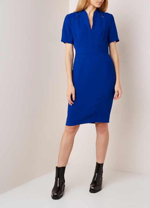 Damsel in a Dress Isabella City Dress Cobalt 08 - voorkant 3 kobaltblauw