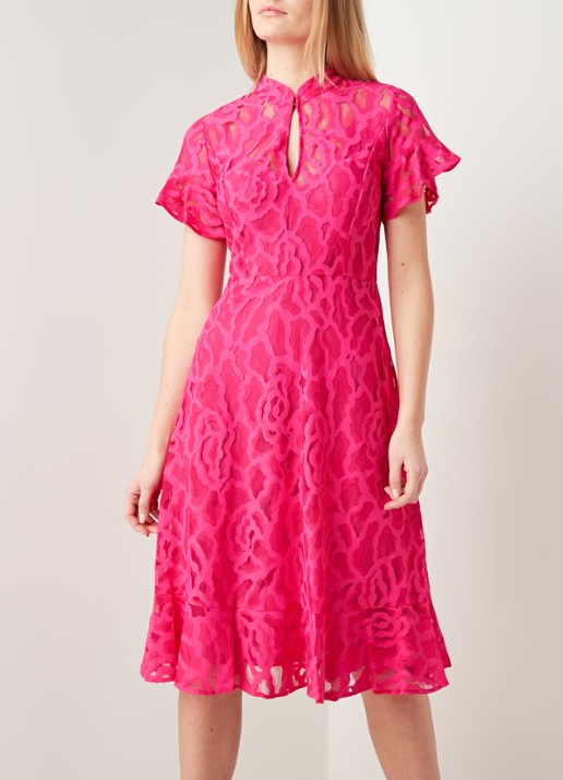 Damsel in a Dress Lulu Lace Dress Pink 08 - detail 2 roze