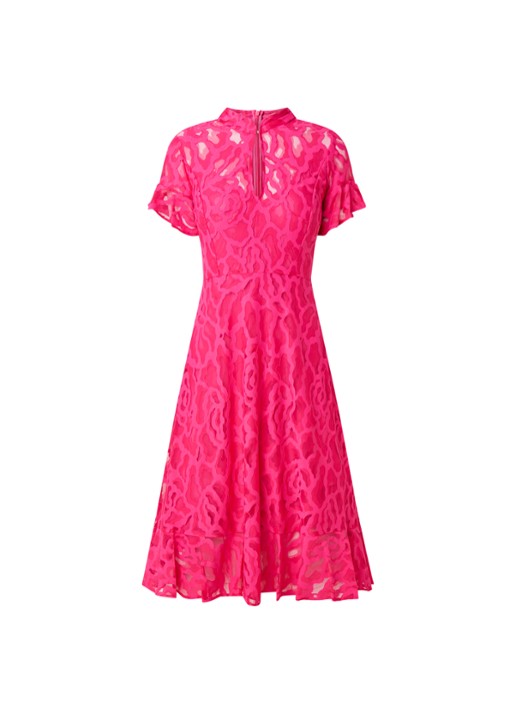 Damsel in a Dress Lulu Lace Dress Pink 08 - voorkant 3 roze