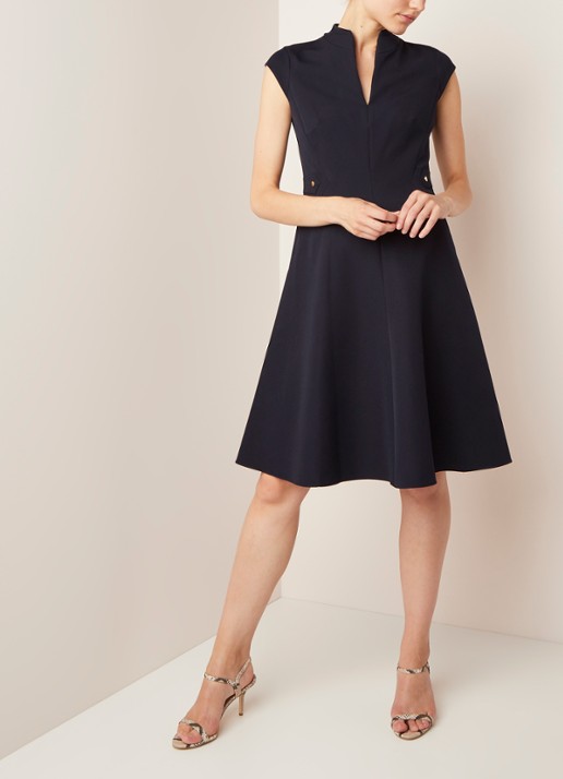 Damsel in a Dress Tansie Dress Navy 08 - voorkant 3 donkerblauw