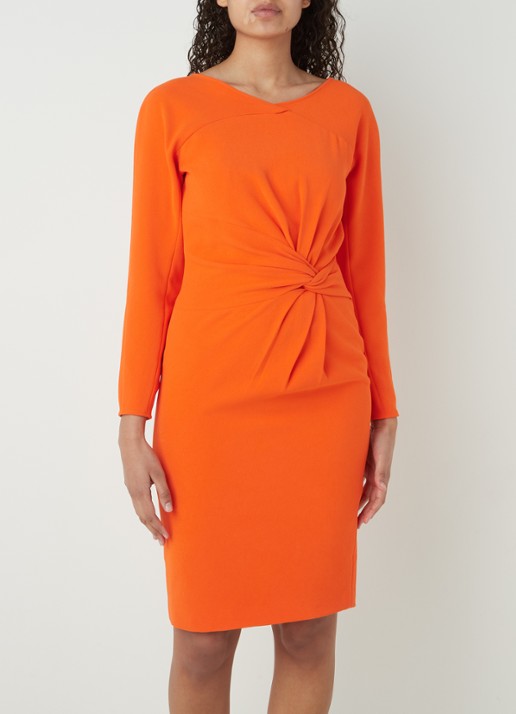 Damsel in a Dress Valo mini jurk met vleermuismouw - detail 3 orange