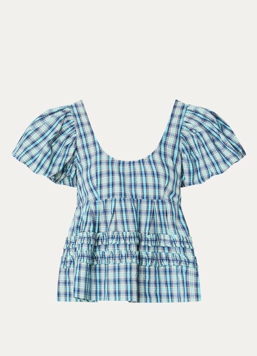 Damson Madder Blouse met pofmouw