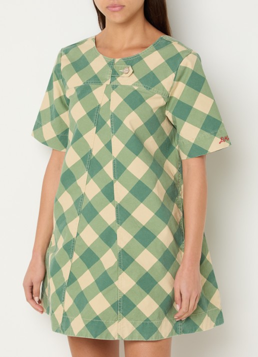 Damson Madder Bridget mini jurk met ruitdessin